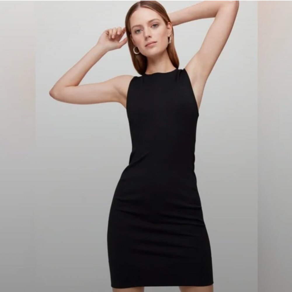 Aritzia Babaton Ponte Knit Miguel Sheath Dress – Black (Size 2)